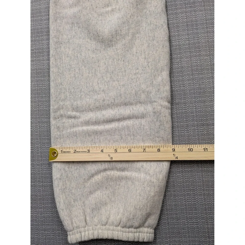 Bike Sweatpants Mens Large Gray Fleece Jogger USA Made Elastic Waist Tapered